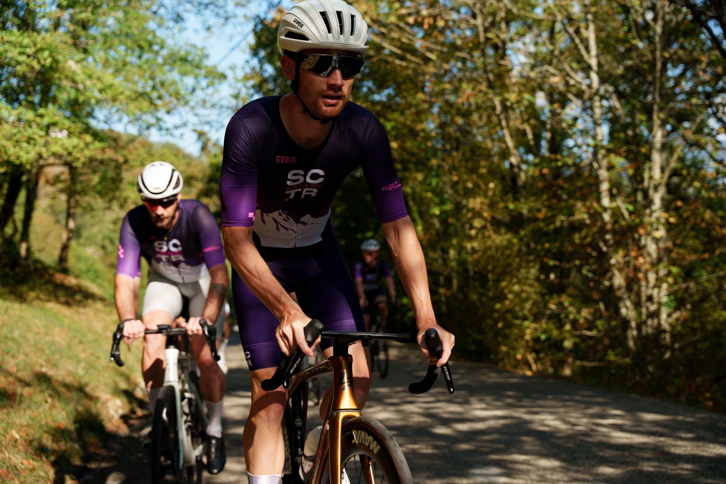 Le peloton SCTR en sortie dans les sous-bois